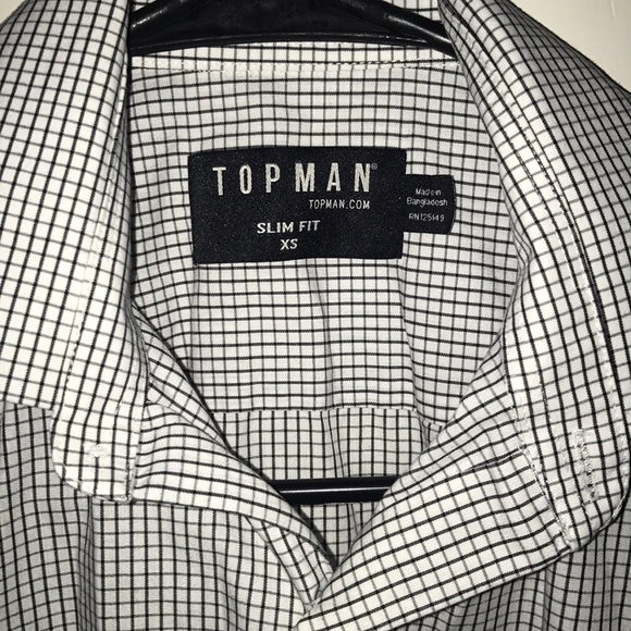 Brand new men TOPMAN shorts sleeve collard shirt - Picture 2 of 3